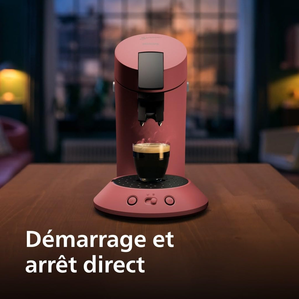 Senseo Original Plus Machine à café à dosettes,, Rouge tendre, CSA210/35