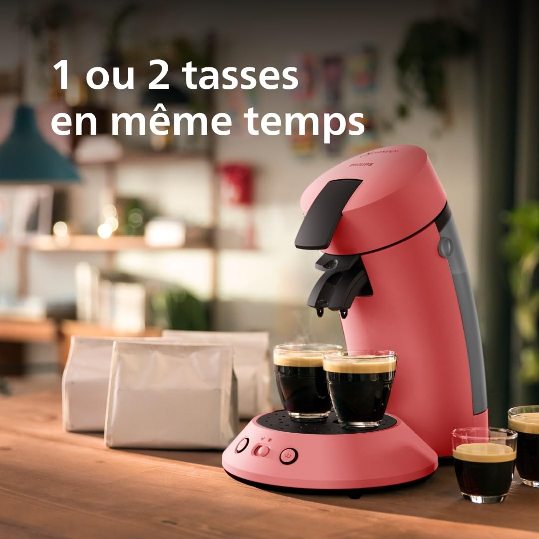 Senseo Original Plus Machine à café à dosettes,, Rouge tendre, CSA210/35