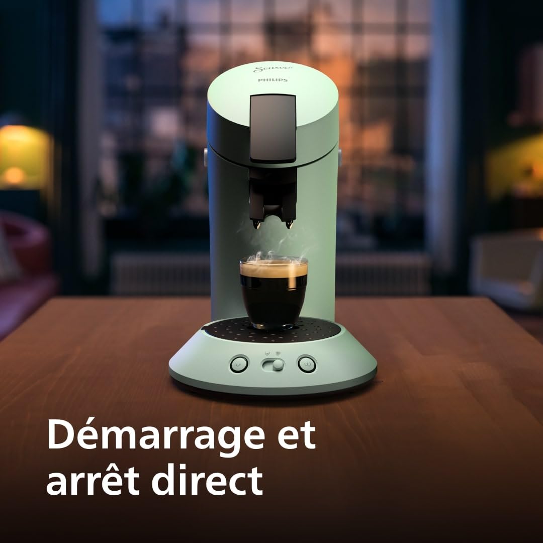 Senseo Original Plus Machine à café à dosettes, Vert Désert, CSA210/80