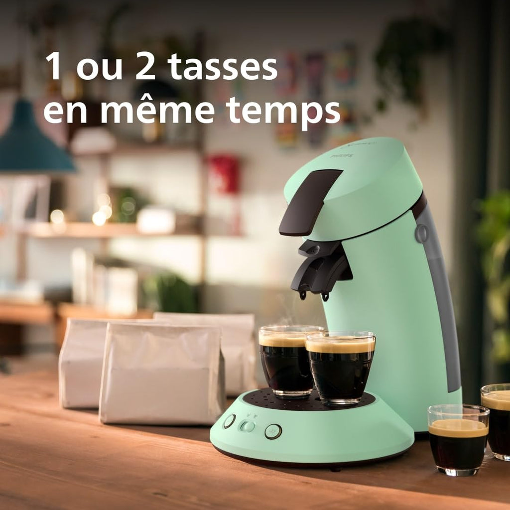 Senseo Original Plus Machine à café à dosettes, Vert Désert, CSA210/80